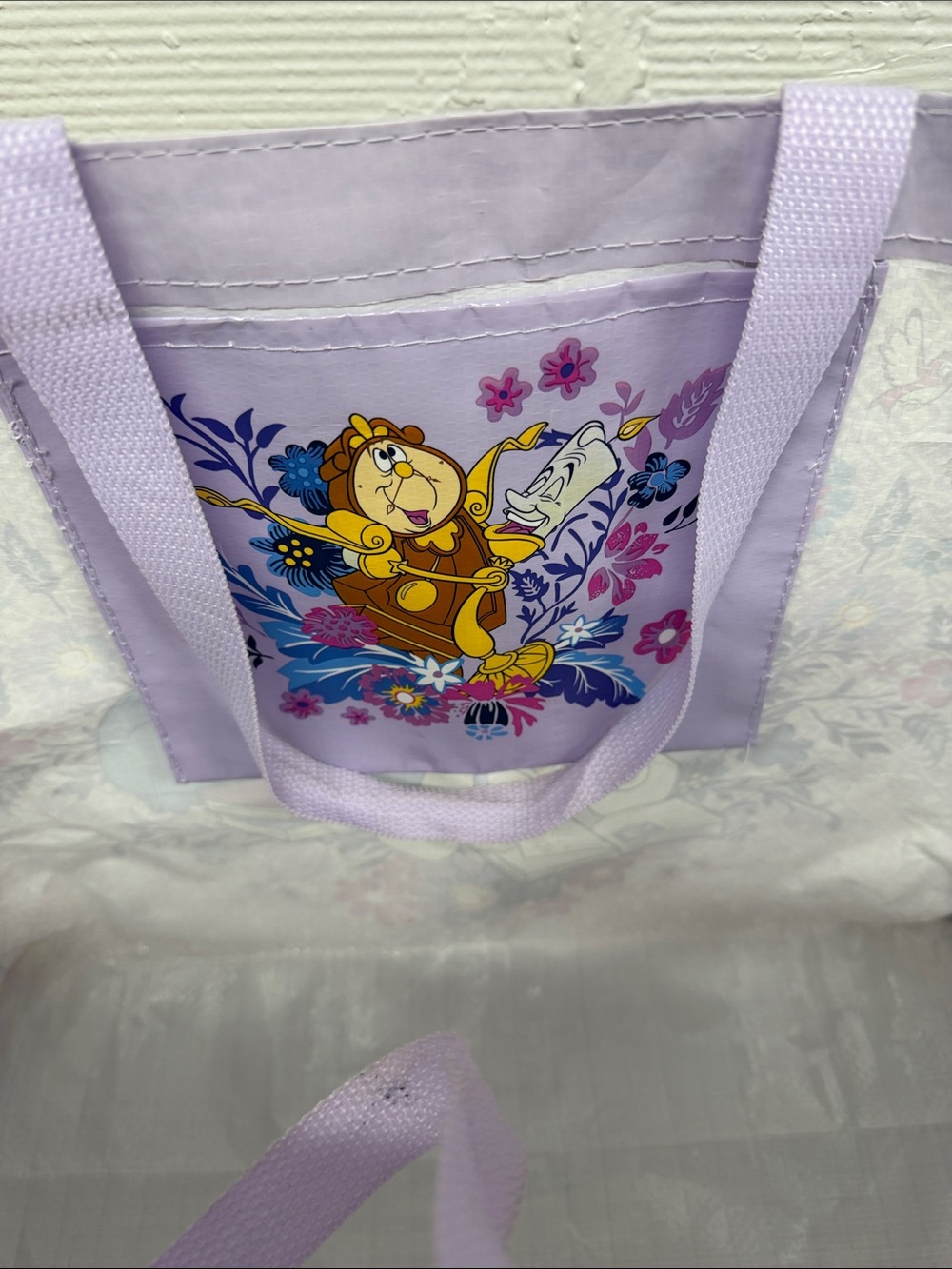 Disney Vera Bradley Belle Floral Shopping Tote - Picture 3 of 5
